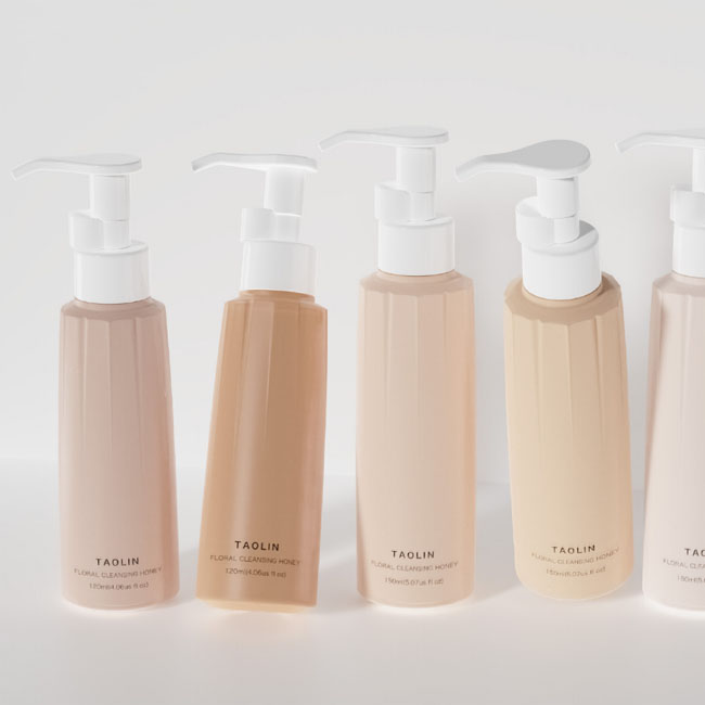 Flower shaped cleansing honey bottle